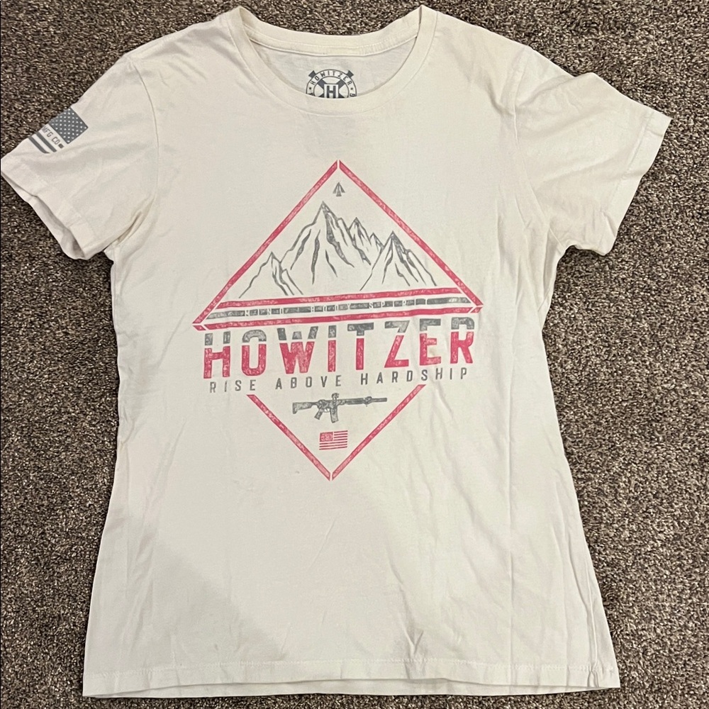Howitzer White Graphic T-Shirt